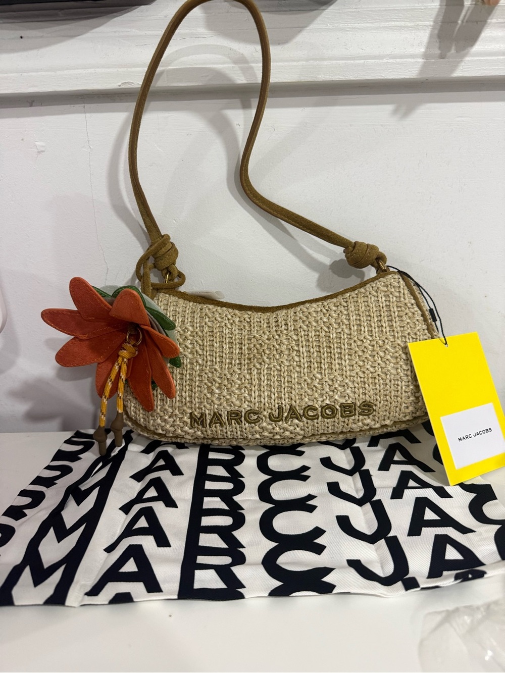 NWT Marc Jacobs The Summer Woven Charm Shoulder Bag
